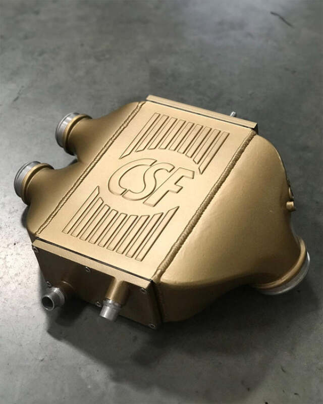 CSF 2014+ BMW M3/M4 (F8X) Top Mount Charge-Air-Cooler - Carbon Ceramic Gold Matte - 8082CCGM