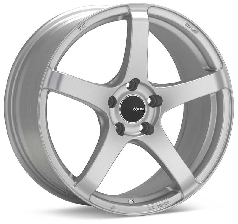 Enkei Kojin 18x9.5 45mm Inset 5x120 Bolt Pattern 72.6mm Bore Dia Matte Silver Wheel - 476-895-1245SP