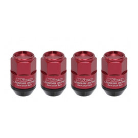 Project Kics Leggdura Racing Shell Type Lug Nut 35Mm Closed-End Look 16 Pcs + 4 Locks 12X1.25 Red - WCL3513R