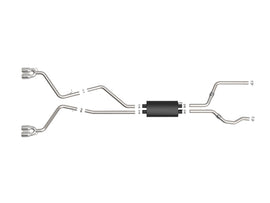 aFe MACH Force-Xp 2.5in. 304 SS C/B Exhaust 20-21 Ford Explorer V6-3.0L - Polished Tip - 49-33139-P