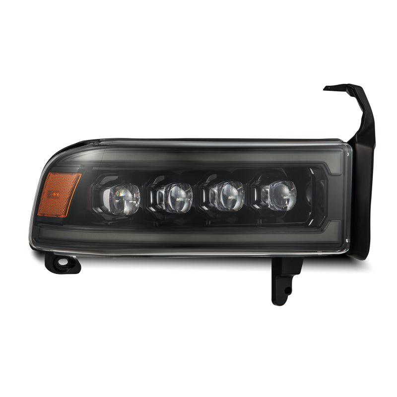 AlphaRex 94-01 RAM 1500 NOVA LED Proj Headlights Alpha-Blk w/Activ Light/Seq Signal/SB DRL - 880352