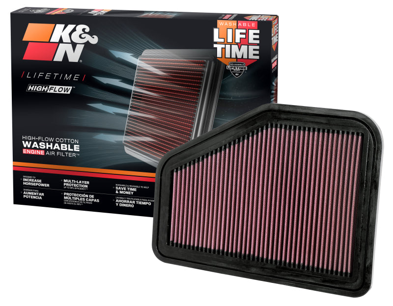K&N 06 Holden Commodore VE Drop In Air Filter - 33-2919
