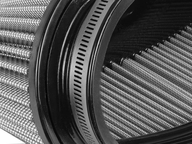 aFe Magnum FORCE Intake Rplcmnt Air Filter (11-3/8x4)IN F x (14x5-1/2)IN B x (12x3-1/2)IN T x 5IN H - 21-90087