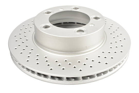 DBA 05-06 Porsche Boxster S (w/Iron Rotor) Coupe Front Right En-Shield OE Drilled Rotor - DBA3602OEXR