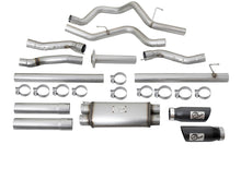 Load image into Gallery viewer, aFe MACHForce XP 3in 409-SS Exhaust Cat-Back 2017 Ford F-150 Raptor V6-3.5L (tt) w/ Black Tip - 49-43045-B