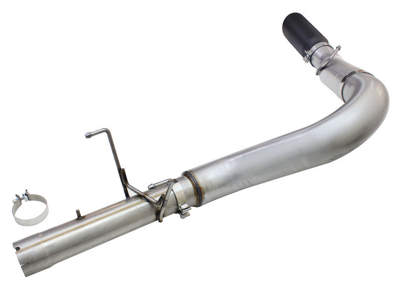 aFe MACHForce XP Exhaust Large Bore 5in DPF-Back Alu. 13-15 Dodge Trucks L6-6.7L (td) *Black Tip - 49-02051-1B
