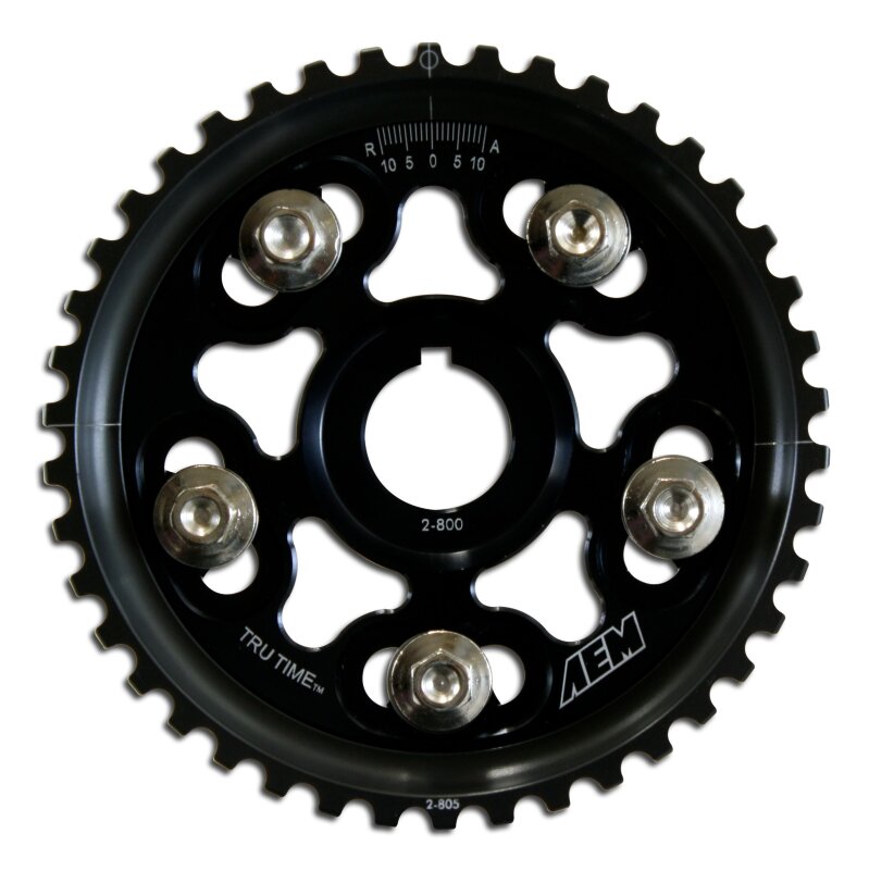 AEM 92-01 Honda Prelude Si VTEC/ Base & SH True Black Tru-Time Cam Gear - 23-801BK