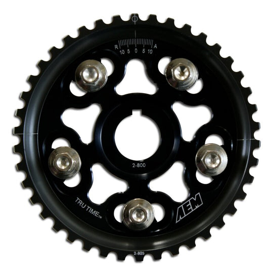 AEM 92-01 Honda Prelude Si VTEC/ Base & SH True Black Tru-Time Cam Gear - 23-801BK