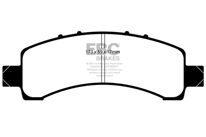 EBC 02 Cadillac Escalade 5.3 (Akebono rear caliper) Extra Duty Rear Brake Pads - ED91667