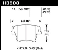 Load image into Gallery viewer, Hawk 05-14 Chrysler 300 HPS 5.0 Rear Brake Pads - HB508B.586