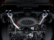Load image into Gallery viewer, AWE Tuning 4th Gen GM 1500 6.2L 0FG Cat-Back Split Rear Exit (w/ Bumper Cutouts) - Quad Chrome Tips - 3015-42203