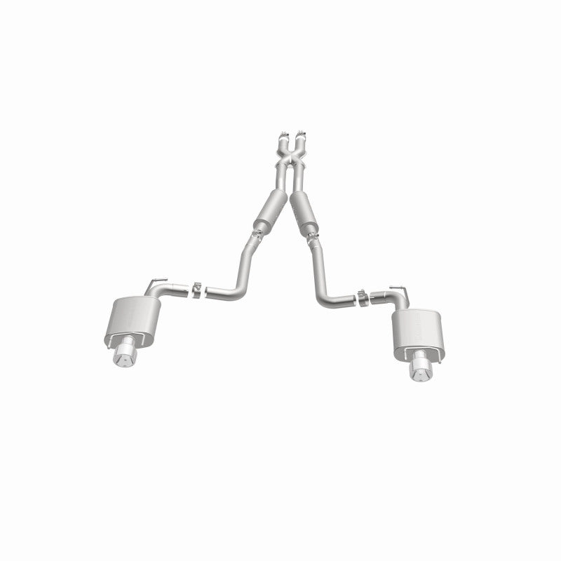MagnaFlow 10-12 Cadillac CTS V6 3.0L (Exc AWD) Dual Split Rear Exit Stainless Cat Back Perf Exhaust - 15136
