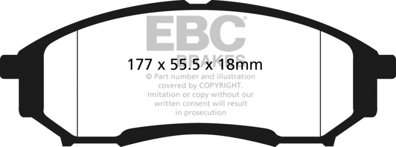 EBC 05-07 Ford F250 (inc Super Duty) 5.4 (2WD) Greenstuff Rear Brake Pads - DP61778