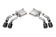 Load image into Gallery viewer, Corsa 2016-2024 Chevrolet Camaro SS / ZL1 Valved Axle-Back Exhaust w/ Carbon Fiber Quad Tips - 21789CF