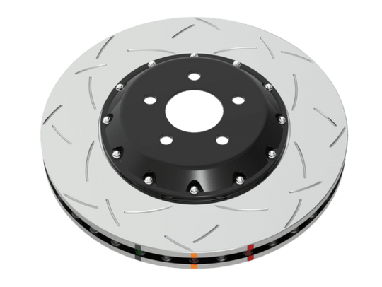 DBA 01-03 Acura CL Front 5000 2-Piece Drilled & Slotted Rotor w/Black Hat - DBA52510BLKXS