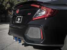 Load image into Gallery viewer, aFe Takeda 3in 304 SS Cat-Back Exhaust System w/ Blue Tips 2017+ Honda Civic Si 4Dr I4 1.5L (t) - 49-36621-L