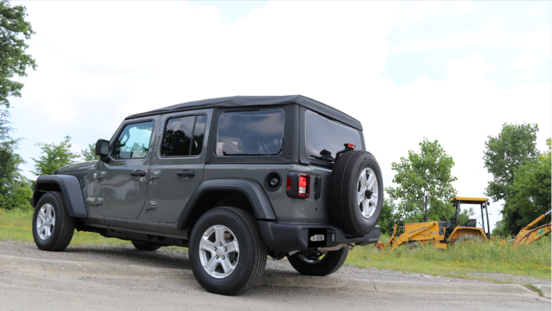 Corsa 2018-2025 Jeep Wrangler JL 2.5in Dual Rear Turn Down Exit Sport Axle-Back Exhaust - 21013