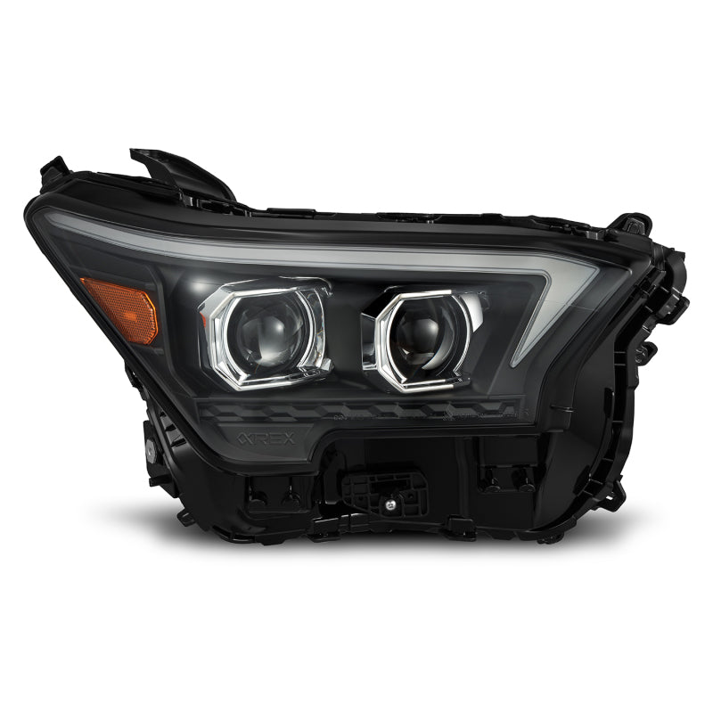 AlphaRex 23-24 Toyota Tacoma LUXX-Series LED Proj Headlights Blk w/Actv Light & Seq. Sig + DRL - 880335
