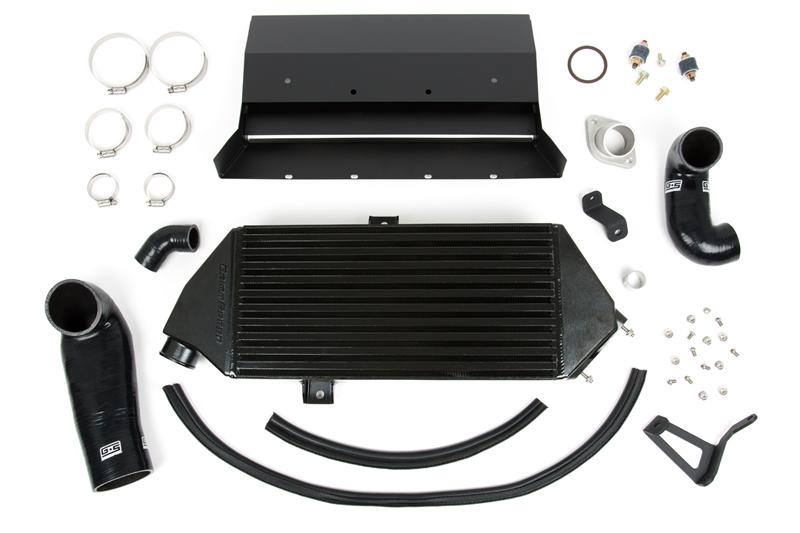 GrimmSpeed 08-14 Subaru WRX Top Mount Intercooler - Black - GRM090044