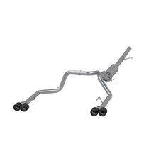 Load image into Gallery viewer, MBRP 19-21 Chevy Silverado 1500 6.2L 2.5in Dual Split Rear Cat Back w/ Quad Carbon Fiber Tips- T304 - S50053CF