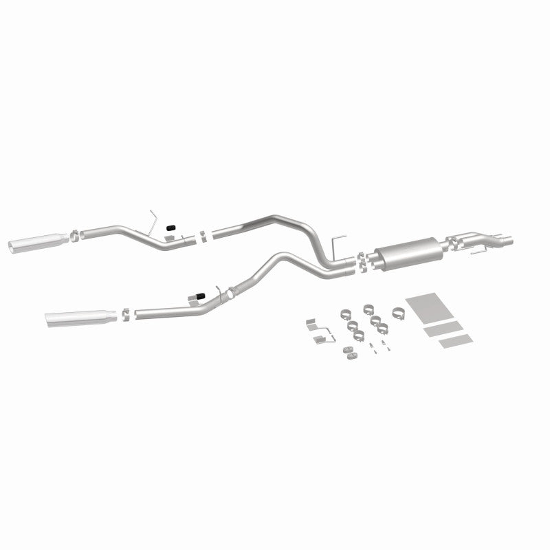 MagnaFlow 11 Ford F-150 3.7L/5.0L/6.2L SS Catback Exhaust Dual Split Rear Exit w/ 3.5in SS Tips - 15460
