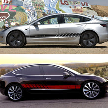 Load image into Gallery viewer, Car Door Side Skirt Stickers Auto Decor Decal for Tesla Model 3 Model S Model X 2PCS/set