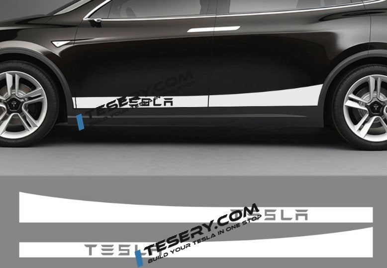 Side Skirt Stripe Decals (2-Pack) | 3 Styles | Multiple Colors | Scratch Protection