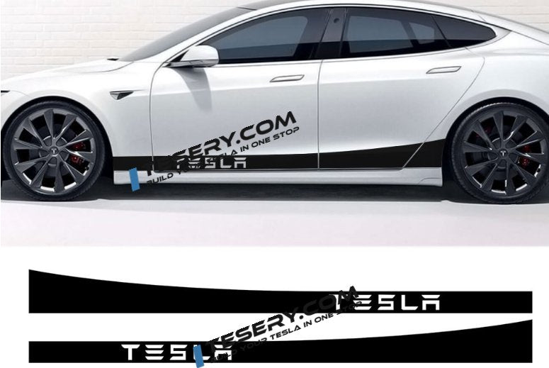 Side Skirt Stripe Decals (2-Pack) | 3 Styles | Multiple Colors | Scratch Protection