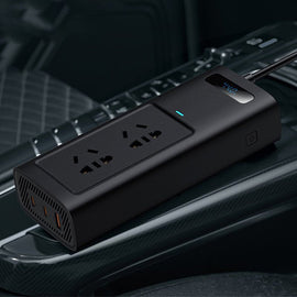 150W Car Power Inverter for Model 3/Y | EU Outlets | LCD Display | Smart Cooling
