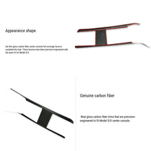 Load image into Gallery viewer, Carbon fiber Center console trim panel for Model S/X 2022+