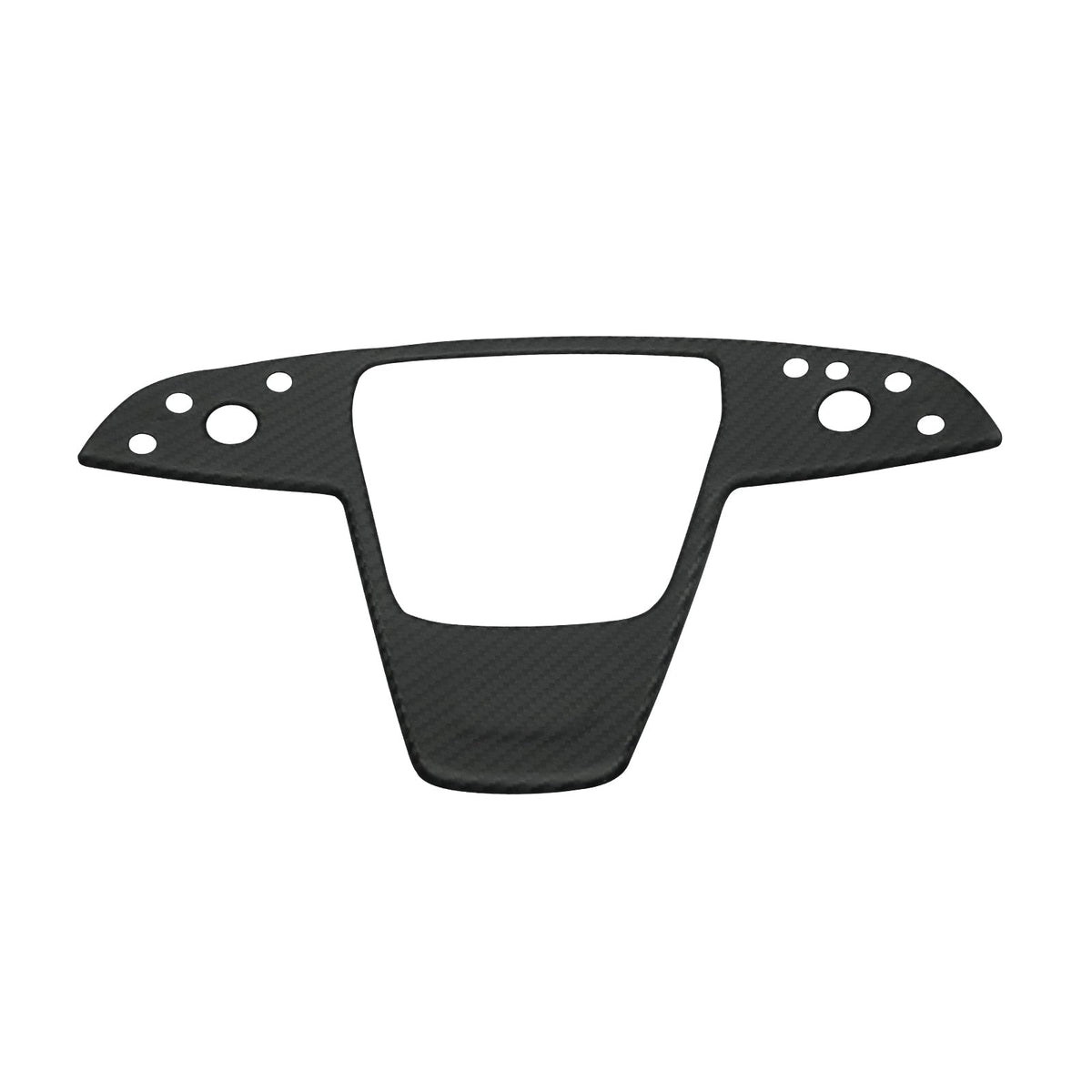 Carbon Fiber Yoke Steering Wheel Trim Panel Cover for Model S/X 2021+