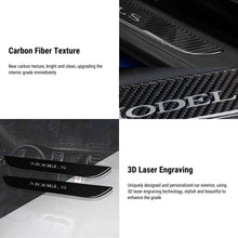 Load image into Gallery viewer, Carbon Fiber Textured Front Door Sill Protector for Tesla Model S 2016-2018