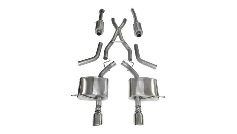 Corsa 2011-2024 Dodge Durango 5.7L V8 Polished Sport Dual Rear Cat-Back Exhaust - 14459