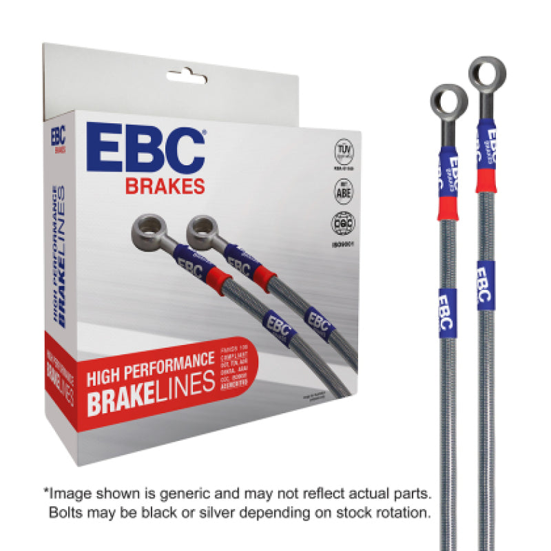 EBC 13-20 Nissan 370Z Nismo 3.7L Stainless Steel Brake Line Kit - BLA7723-4L