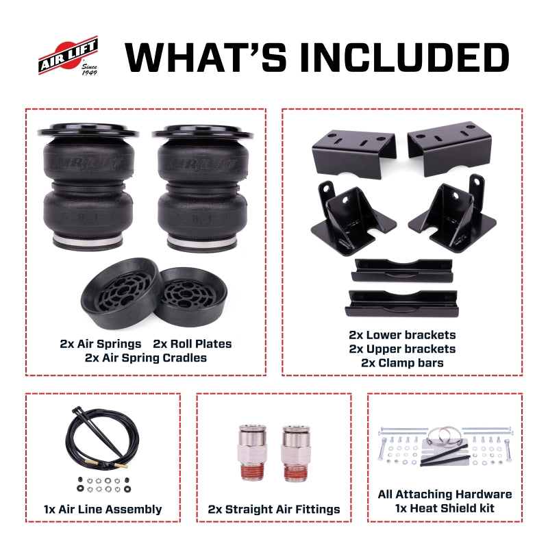 Air Lift LoadLifter 5000 Ultimate Air Spring Kit w/ Internal Jounce for 21-24 Dodge Ram TRX 4WD - 88377