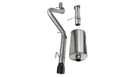 Corsa 2006-2008 Chevrolet Trailblazer SS 6.0L V8 Black Sport Cat-Back Exhaust - 14256BLK