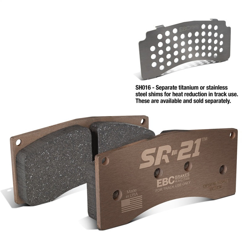 EBC Racing Alcon B-Type SR-21 Sintered Race Brake Pads - DP8016.16SR21
