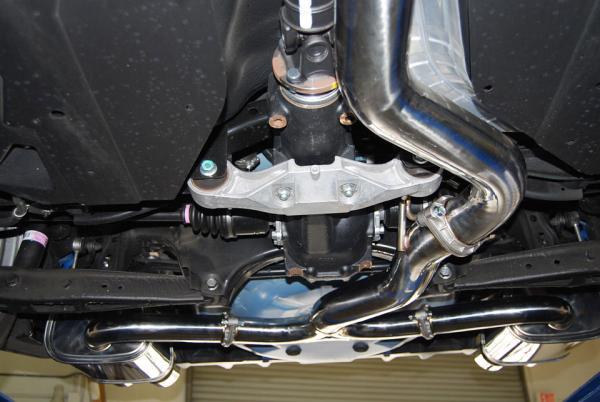 Invidia 15+ Subaru WRX/STI 4Dr Q300 Twin Outlet Rolled Titanium Burnt Quad Tip Cat-Back Exhaust - HS15STIG3T