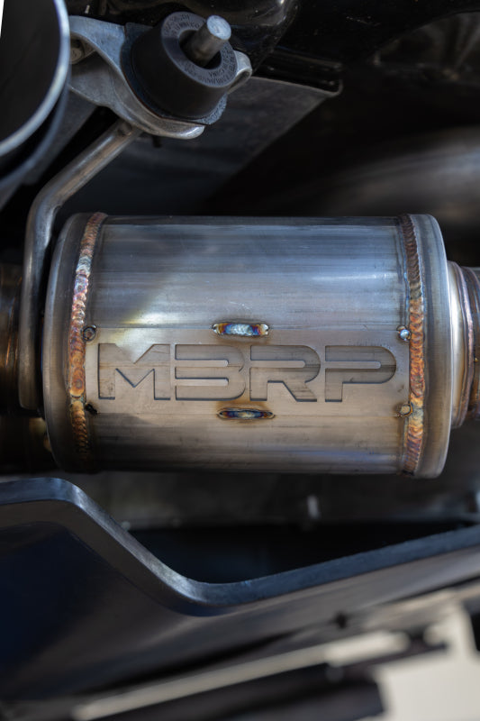 MBRP 20-24 Chevrolet Corvette C8 3in Active Cat Back Quad Split Rear Exit Exhaust w/ AFM Sims - S70413CF