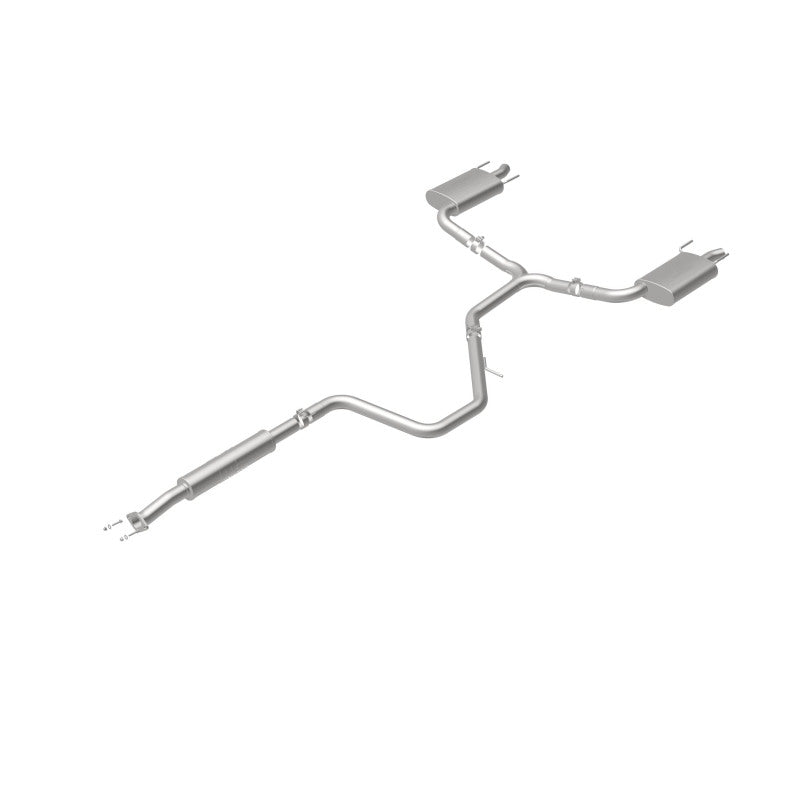 MagnaFlow Cat-Back SS 2.25/2.5in Dual Split Rear Exit Polished 3in Tip 2015 Chev Impala 3.6L V6 - 19023