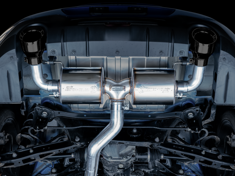 AWE Tuning Subaru BRZ/ Toyota GR86/ Toyota 86 Touring Edition Cat-Back Exhaust- Diamond Black Tips - 3015-33486
