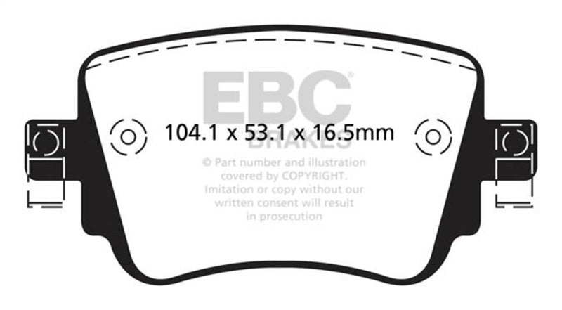 EBC 16-19 Audi Q3 2.0T Bluestuff Rear Brake Pads - DP52201NDX