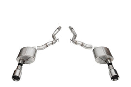 Corsa 2024-2025 Ford Mustang GT Sport Axle-Back Dual Rear Exit with 4.5in Straight Cut Tips - 21273