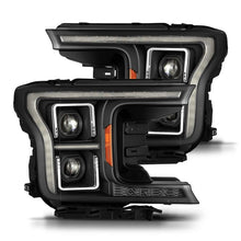 Load image into Gallery viewer, AlphaRex 18-21 Ford F150 PRO-Series Projector Headlights - Black w/DRL &amp; Seq Signal - 880252