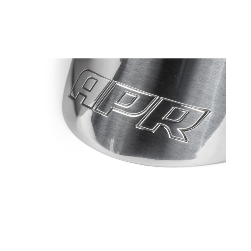 APR Double-Walled 3.5in Slash-Cut Tips - Polished Silver - Set of 2 - TPK0006