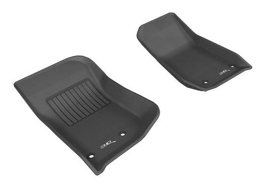 3D MAXpider 2014-2018 Jeep Wrangler JK 2-Door/Unlimited Kagu 1st Row Floormat - Black - L1JP01111509