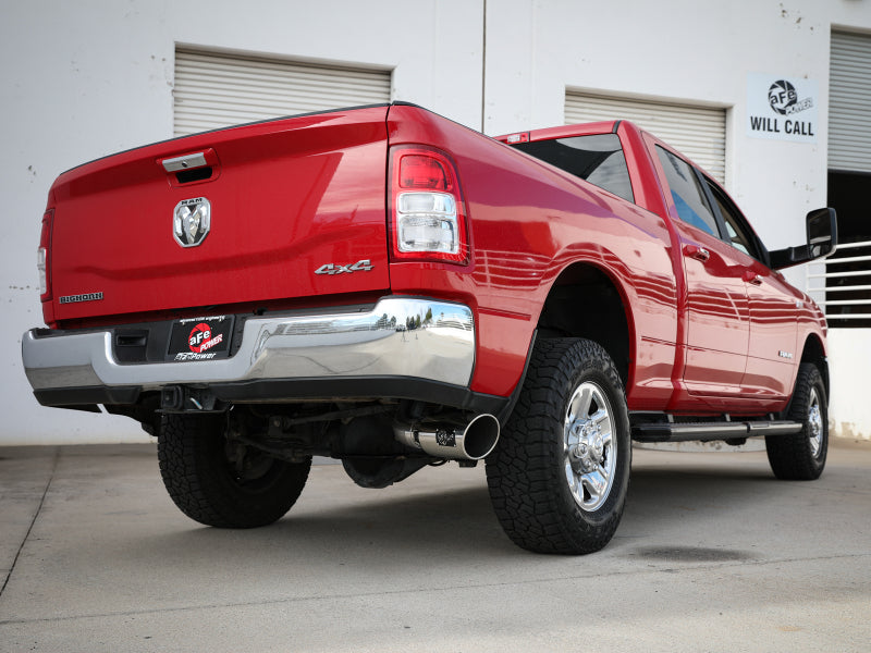 aFe MACHForce XP 4in Exhausts Cat-Back SS w/ Polished Tips 14-17 Dodge Ram 2500 V8-6.4L Hemi - 49-42056-P