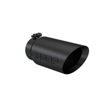 Load image into Gallery viewer, MBRP Universal Tip 5 O.D. Dual Wall Angled 4 inlet 12 length - Black Finish - T5053BLK