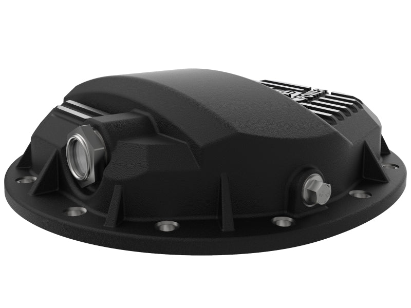 aFe Pro Series GMCH 9.5 Rear Diff Cover Black w/ Machined Fins 19-20 GM Silverado/Sierra 1500 - 46-71140B