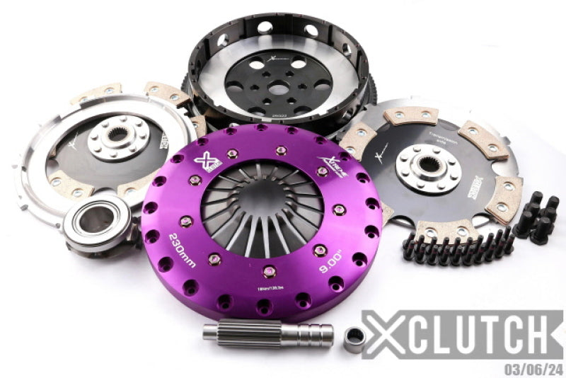 XClutch 06-07 Mazda Mazdaspeed 3 2.3L Turbo 9in Twin Solid Ceramic Clutch Kit - XKMZ23530-2E